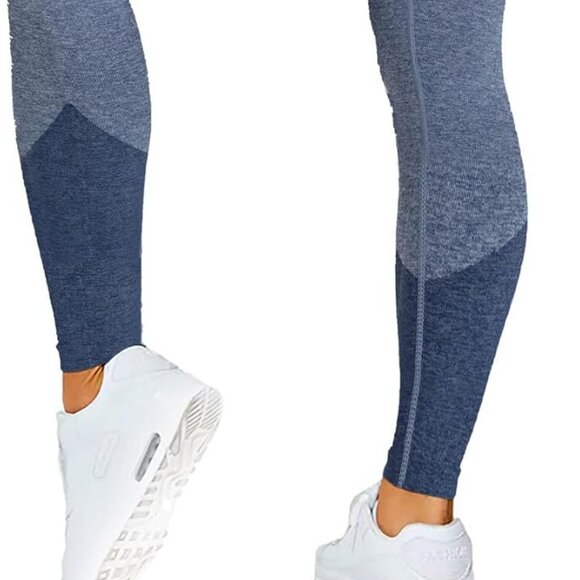 Brand New! Yale Leggings Medium Blue High Waisted Leggings Size L - Picture 4 of 4